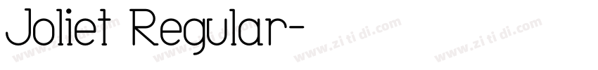 Joliet Regular字体转换